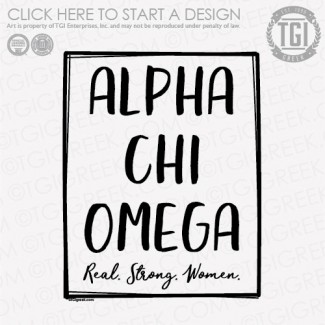Alpha Chi Omega-DU Real Strong Women