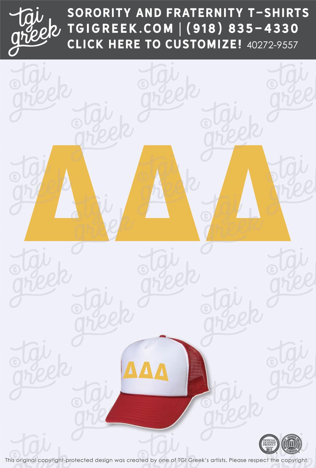 Delta Delta Delta – KU Trucker Hat