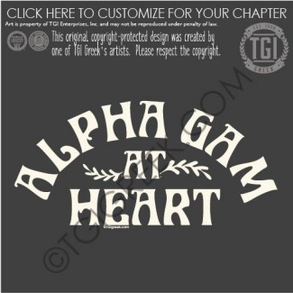 TGI-Alpha Gamma Delta AlphaGam At Heart