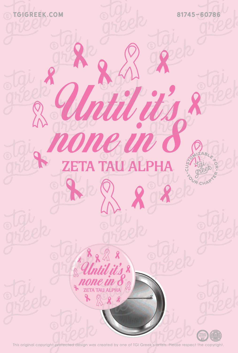 Zeta Tau Alpha – NCSU Pink Week Button