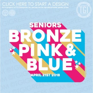 Delta Gamma-OU Bronze Pink Blue