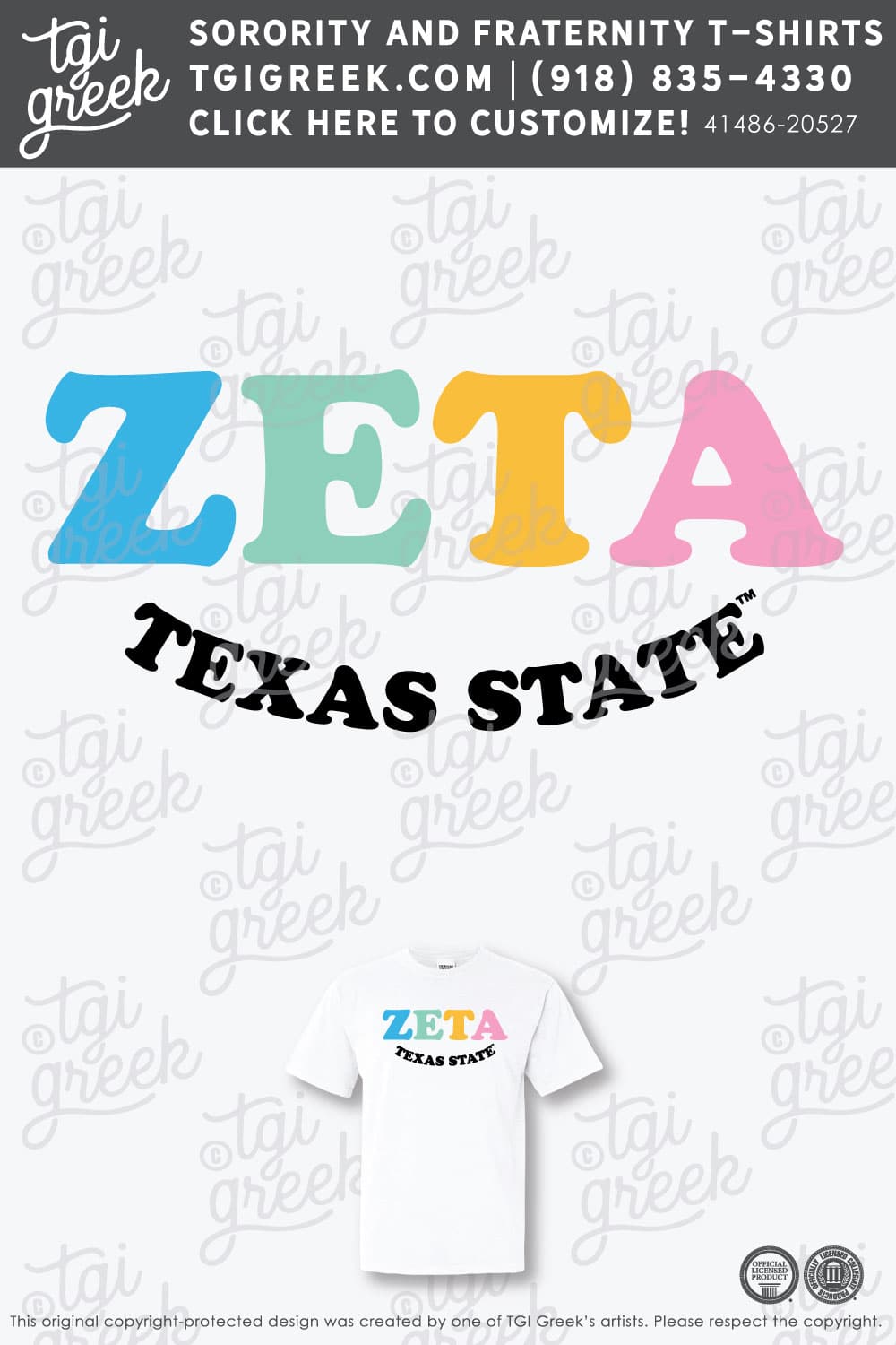 Zeta Tau Alpha – TXSU Recruitment Rainbow