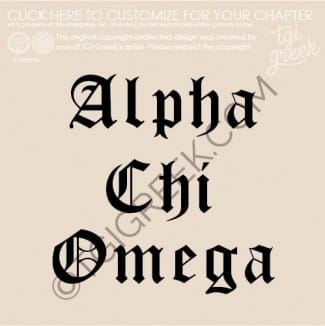 Alpha Chi Omega – KU canvas Tote