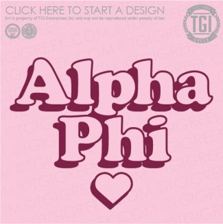 Alpha Phi-TGI Heart PR