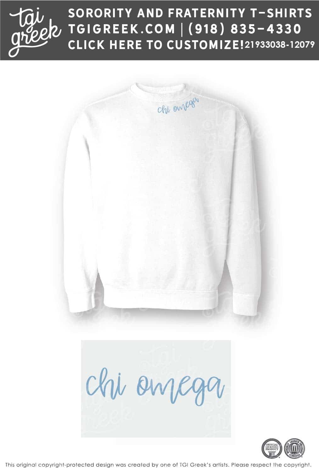 Chi Omega – KU Crewneck PR