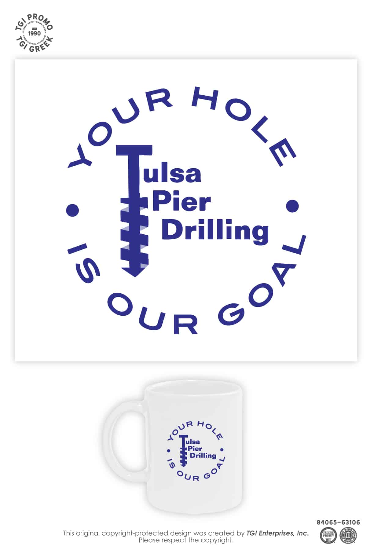 Tulsa Pier Drilling – Logo Mugs