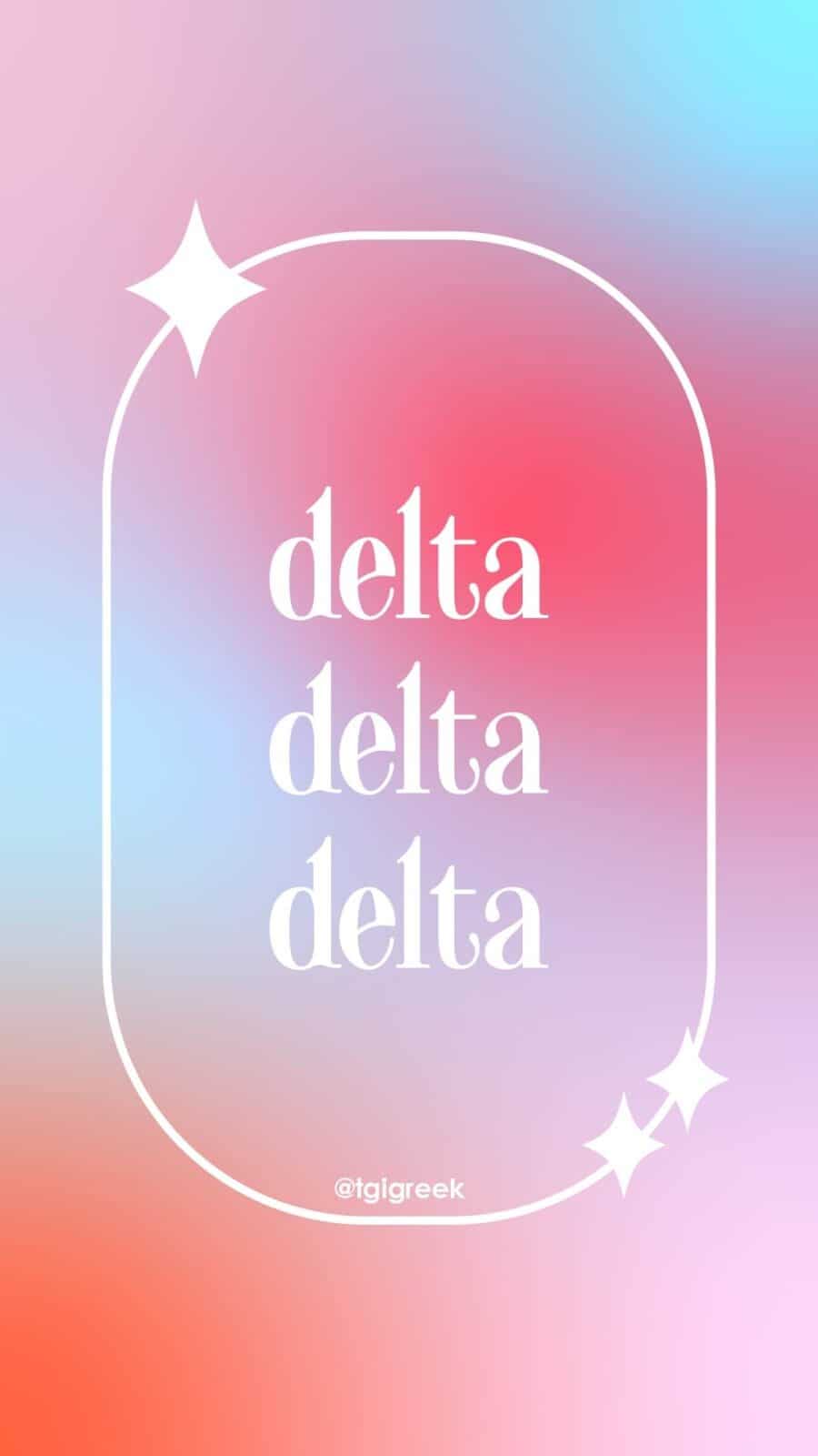 Delta Delta Delta – Free Phone Background
