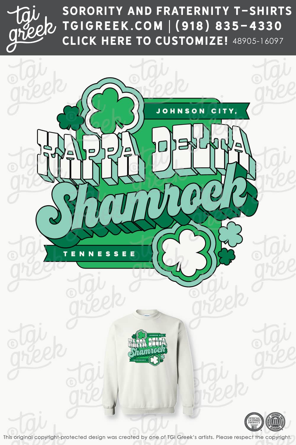 Kappa Delta – ETSU Shamrock Sweatshirt