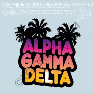 Alpha Gamma Delta – sunset Dolphin