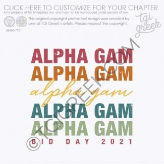 Alpha Gamma Delta – UCO Bid Day