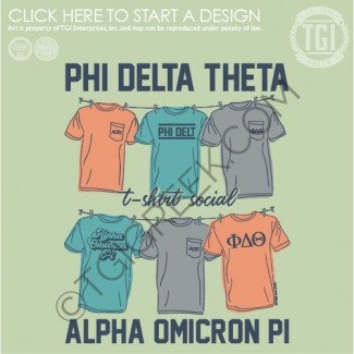Phi Delta Theta-GSU AOP T-Shirt Social