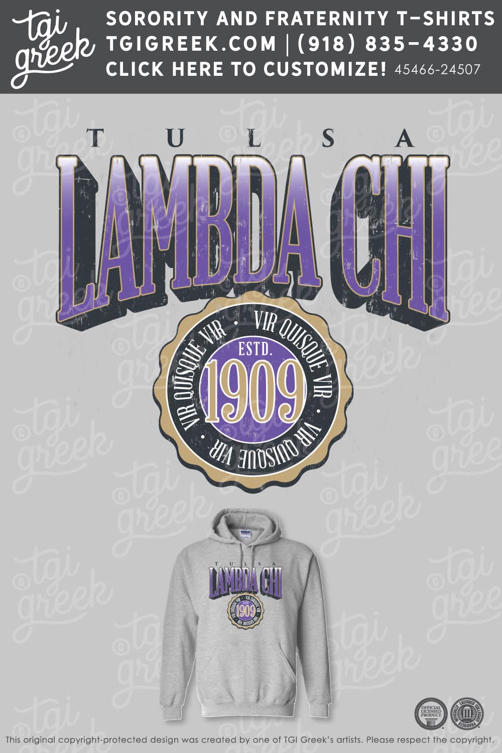 Lambda Chi Alpha – TU PR Hoodie
