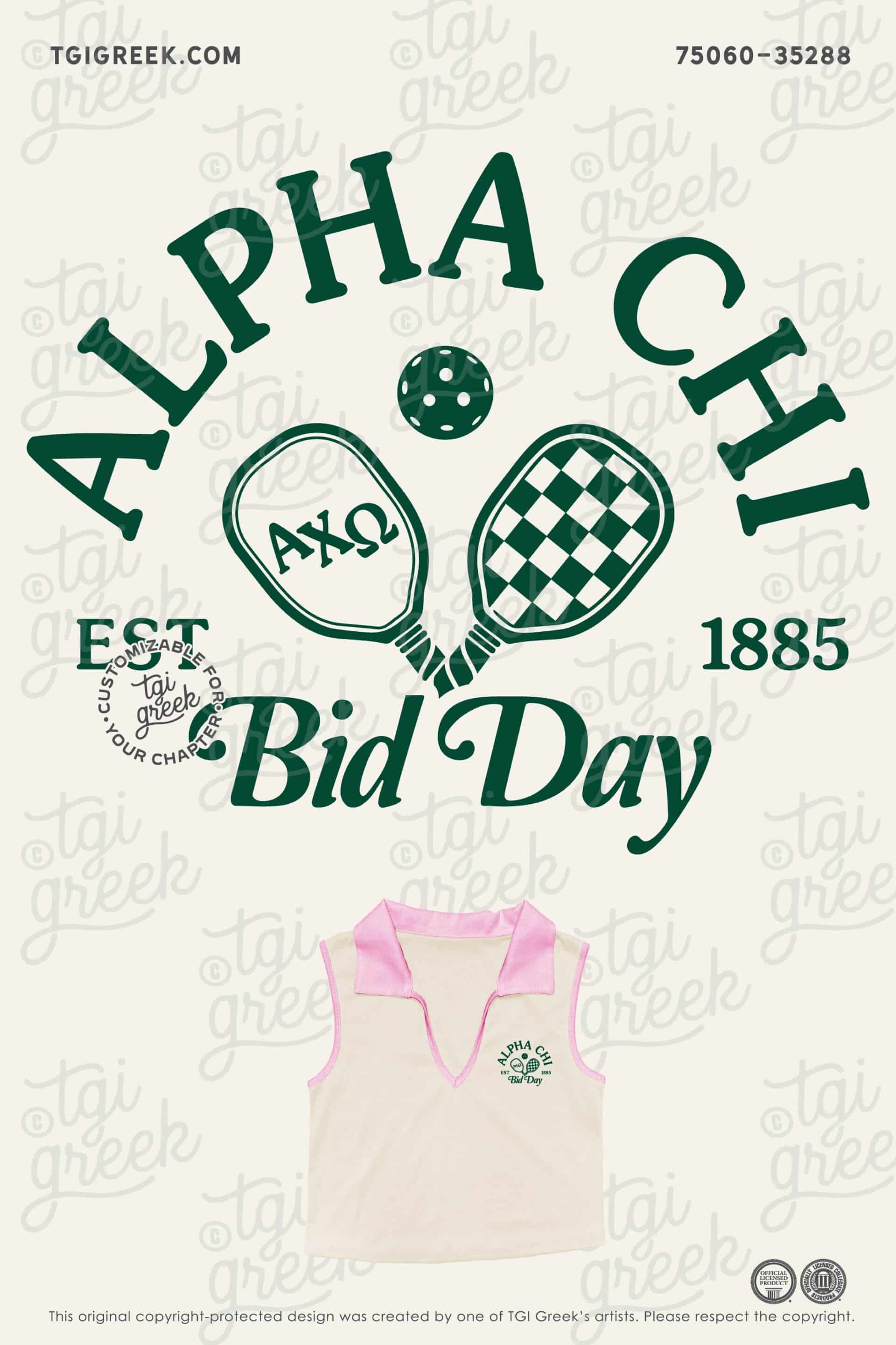 Alpha Chi Omega – Country Club Bid Day Tank