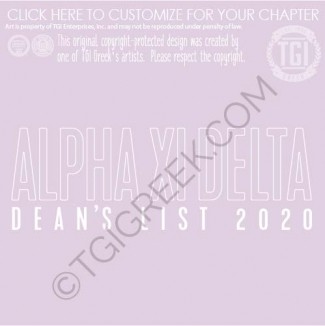 Alpha Xi Delta – TXSU spring Deans List