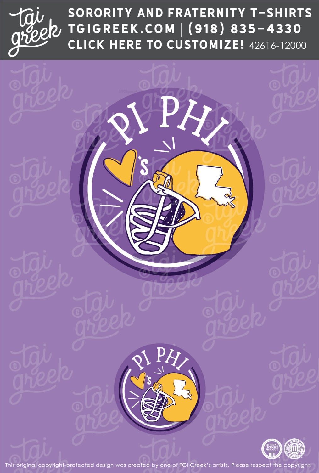 Pi Beta Phi – LSU Gameday Sticker