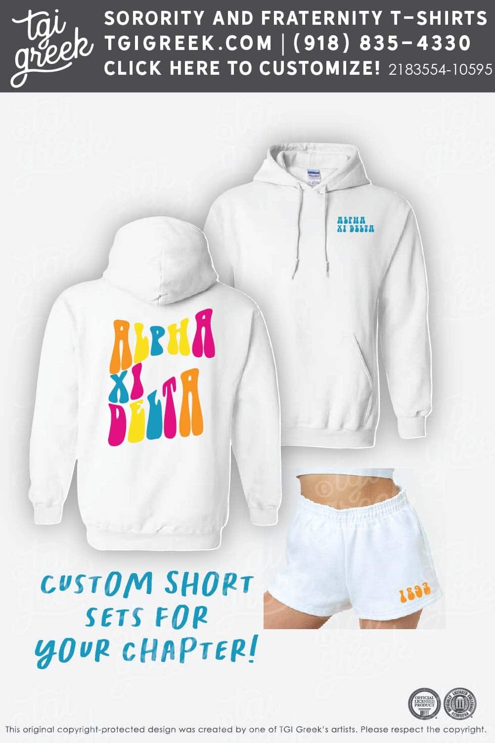 TGI – Alpha Xi Delta Short Set Live Sale