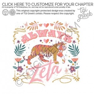 Zeta Tau Alpha – tiger Cozy set
