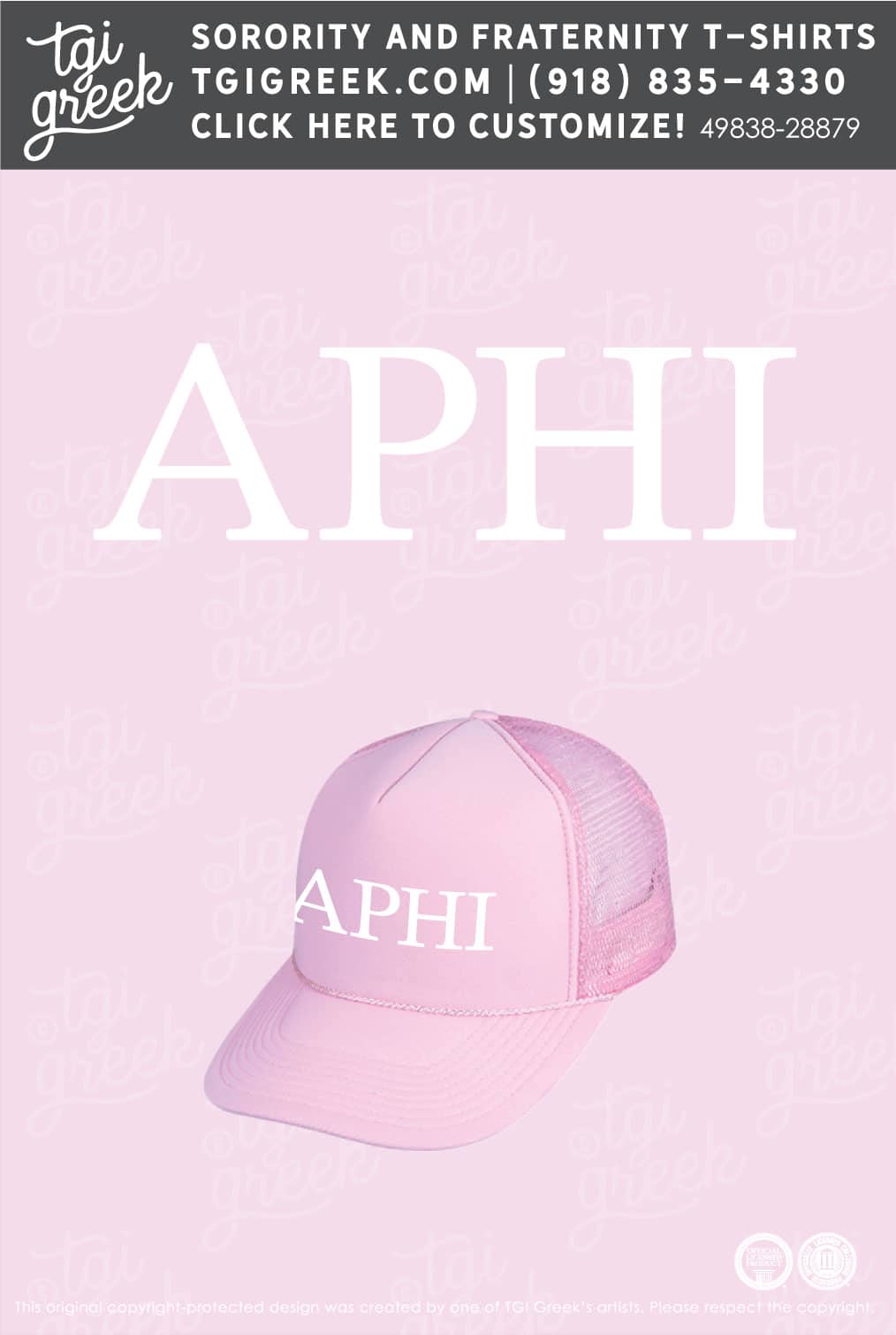 Alpha Phi – CLEM Bid Day Hats