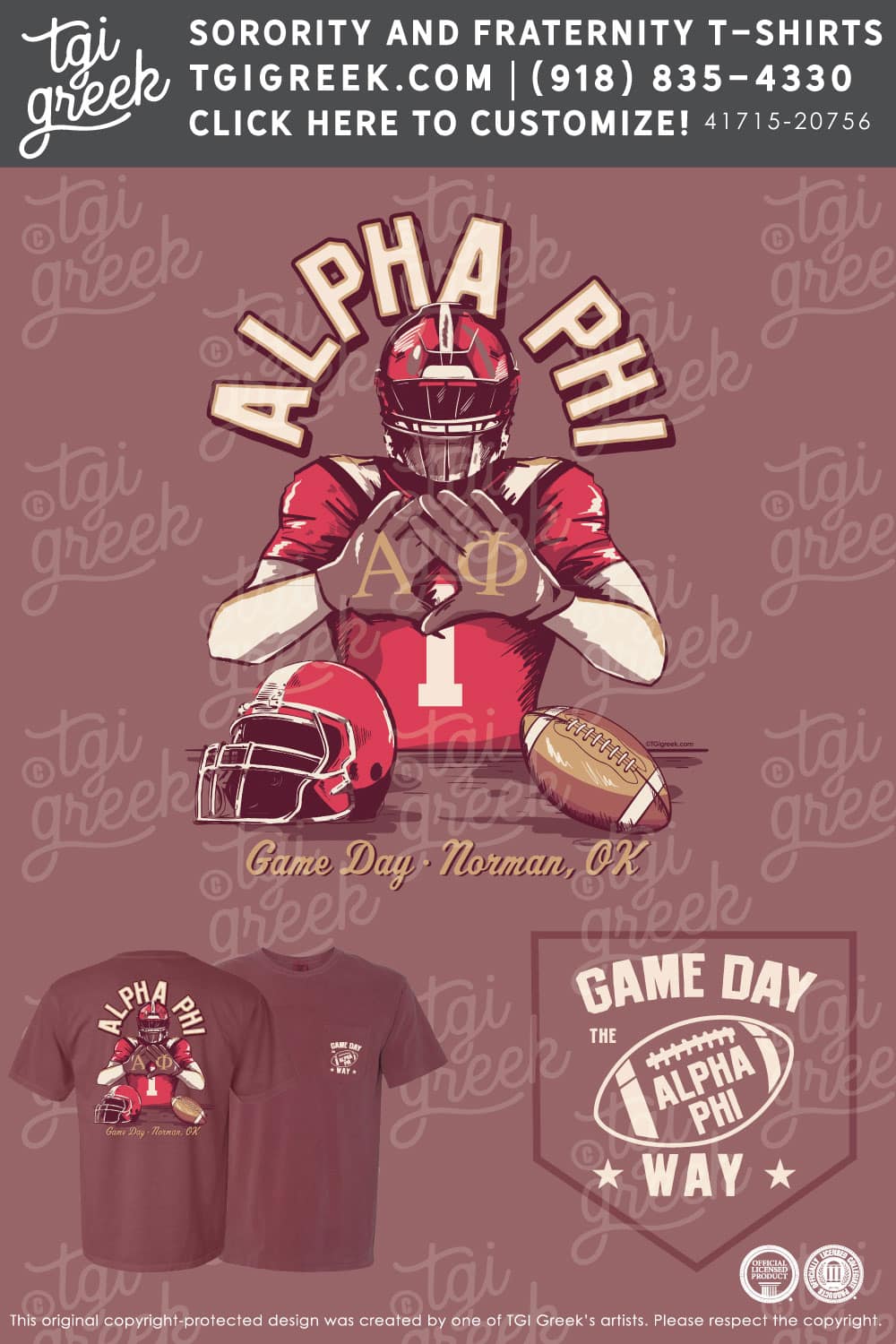 Alpha Phi – OU Gameday Tees