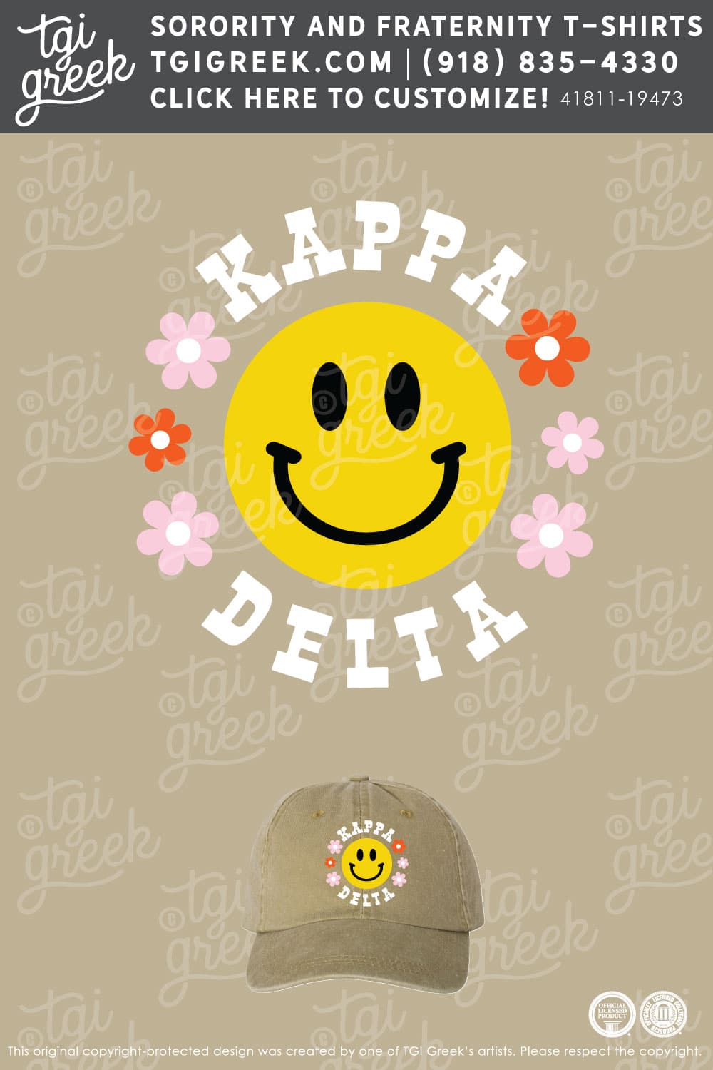 LIVE – Kappa Delta Smiley Hat