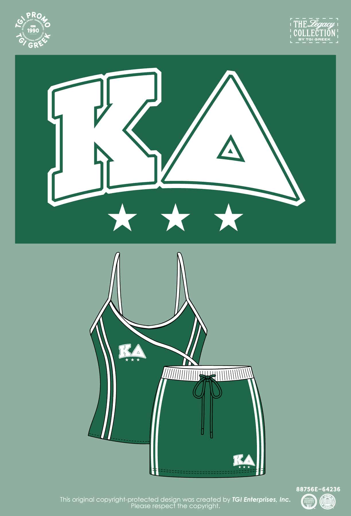 Kappa Delta – TGI Skirt Set Name Drop
