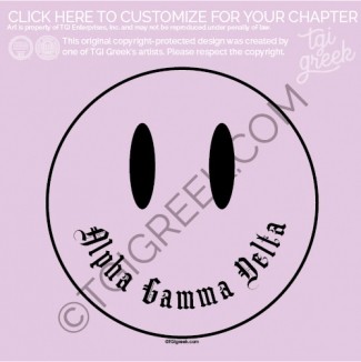 Alpha Gamma Delta – UCO Smiley Hoodie