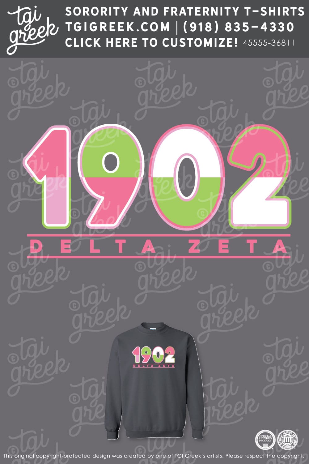 Delta Zeta – UCA Fall Sweatshirt