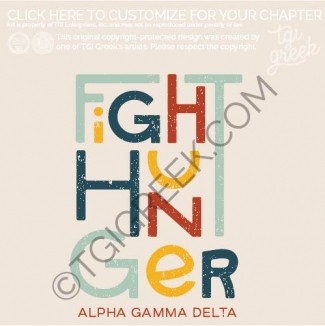 Alpha Gamma Delta – TSU Fighting Hunger Shirt