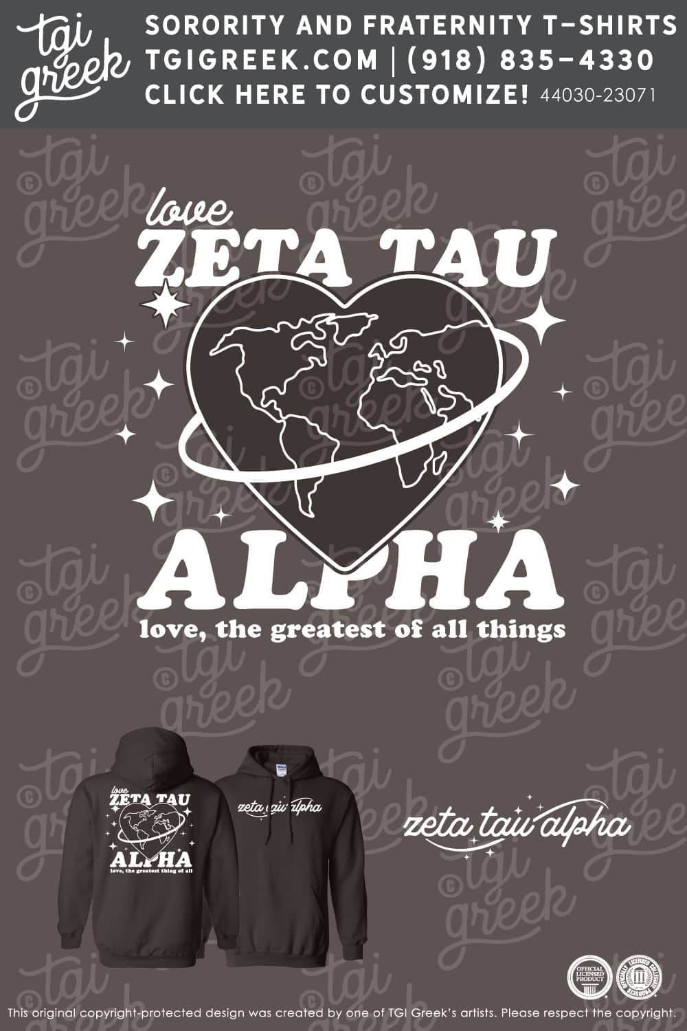 Zeta Tau Alpha – APPS Fall Hoodie