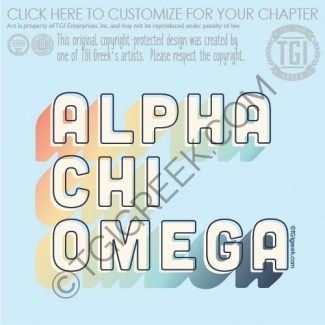 TGI Alpha Chi Omega Rainbow
