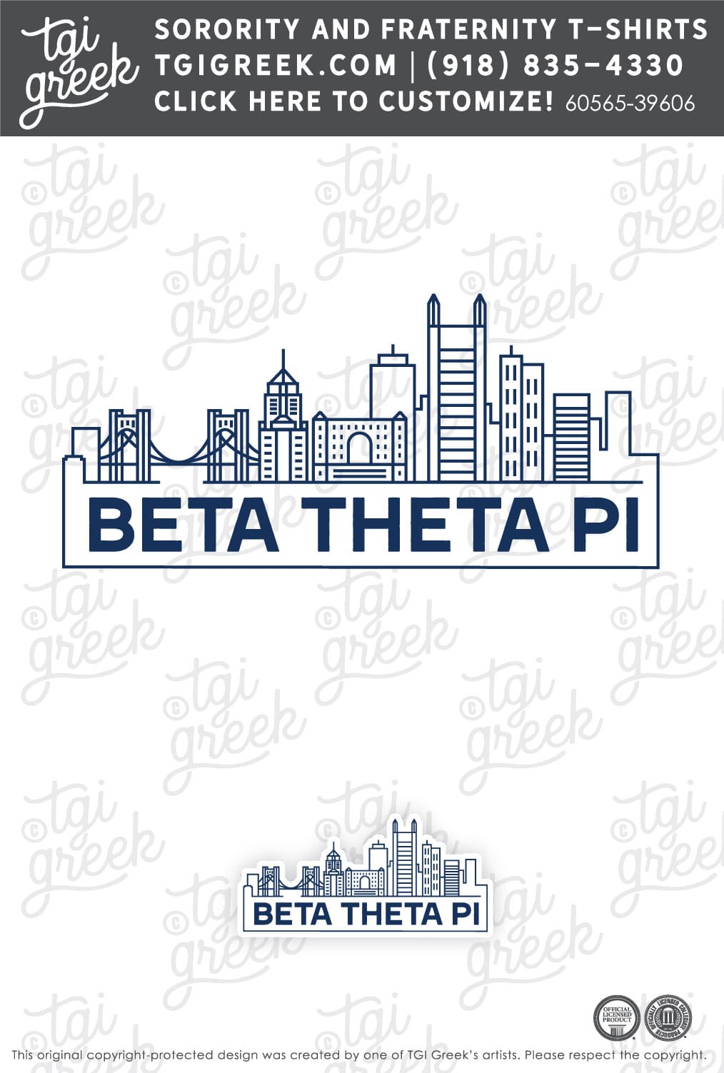 Beta Theta Pi – PITT Stickers