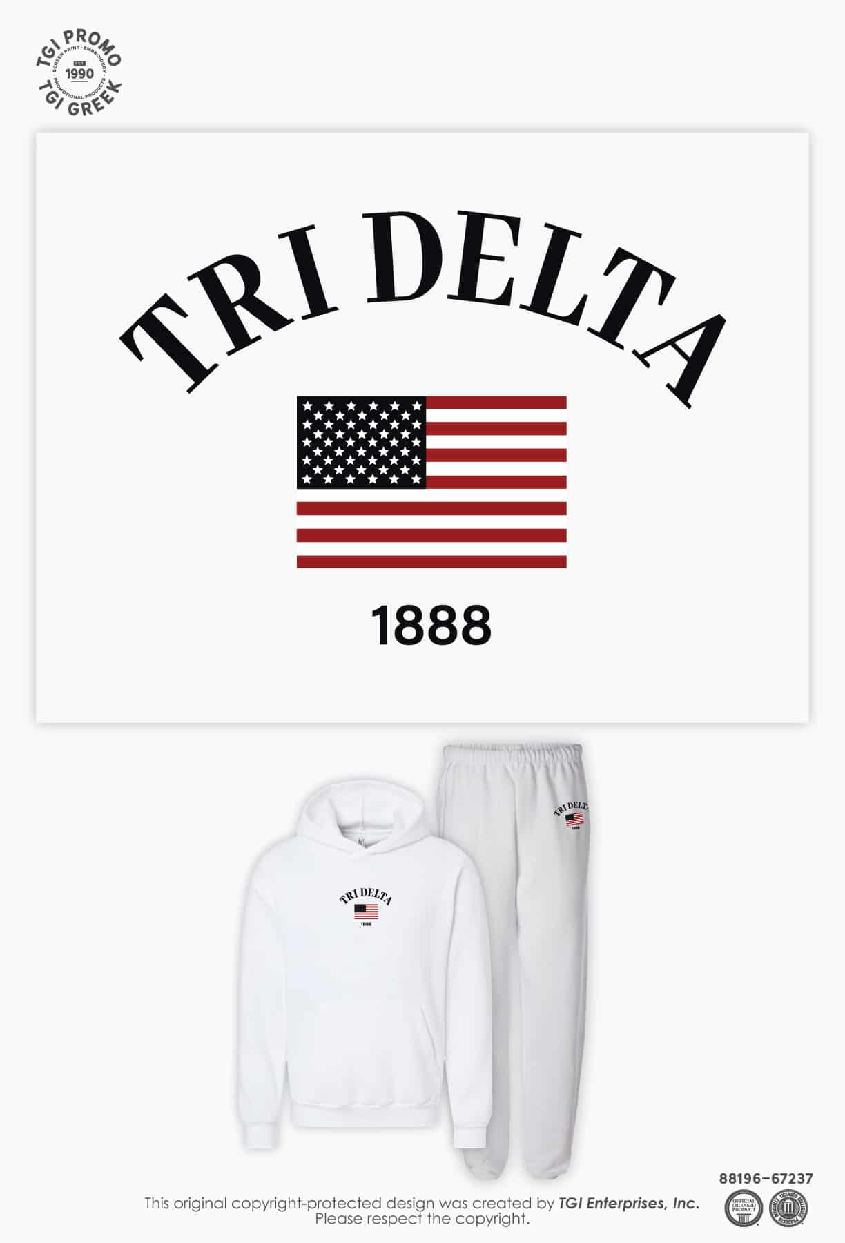Delta Delta Delta – FSU Flag Sweat Set