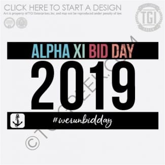 TGI-Alpha Xi Delta Color Run Bid Day