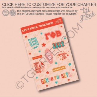 Gamma Phi Beta – Sticker Sheet