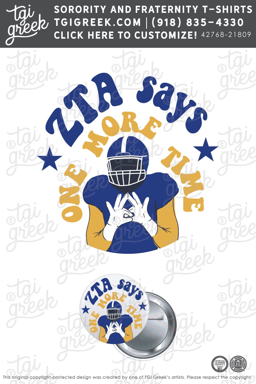 Zeta Tau Alpha – GSU Gameday Buttons