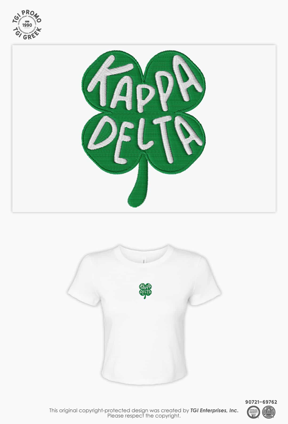 Kappa Delta – TGI Greek Patch Tee