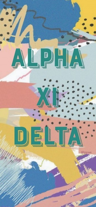 Alpha Xi Delta – Brushstrokes