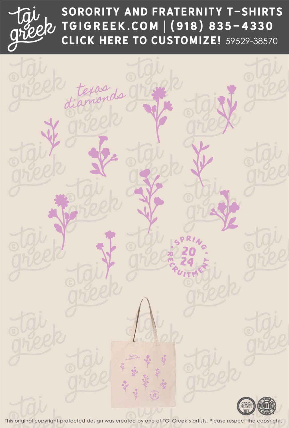 UT – TexasDiamonds Tote