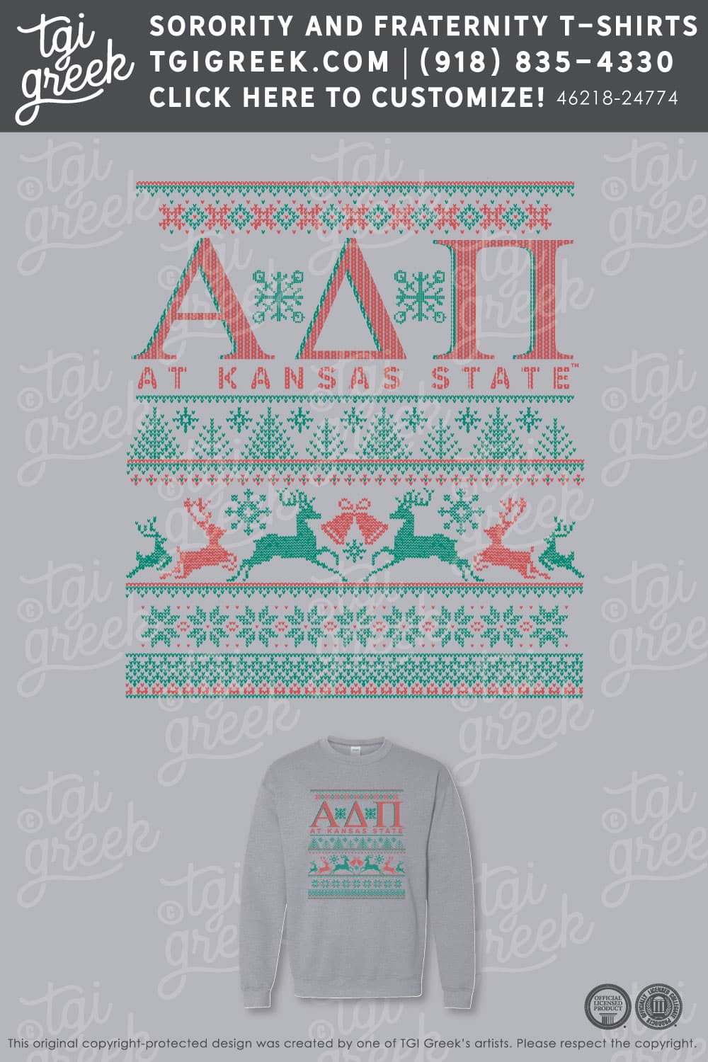 Alpha Delta Pi – KSU Crewneck