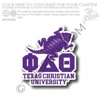 Phi Delta Theta -TCU Free Sticker