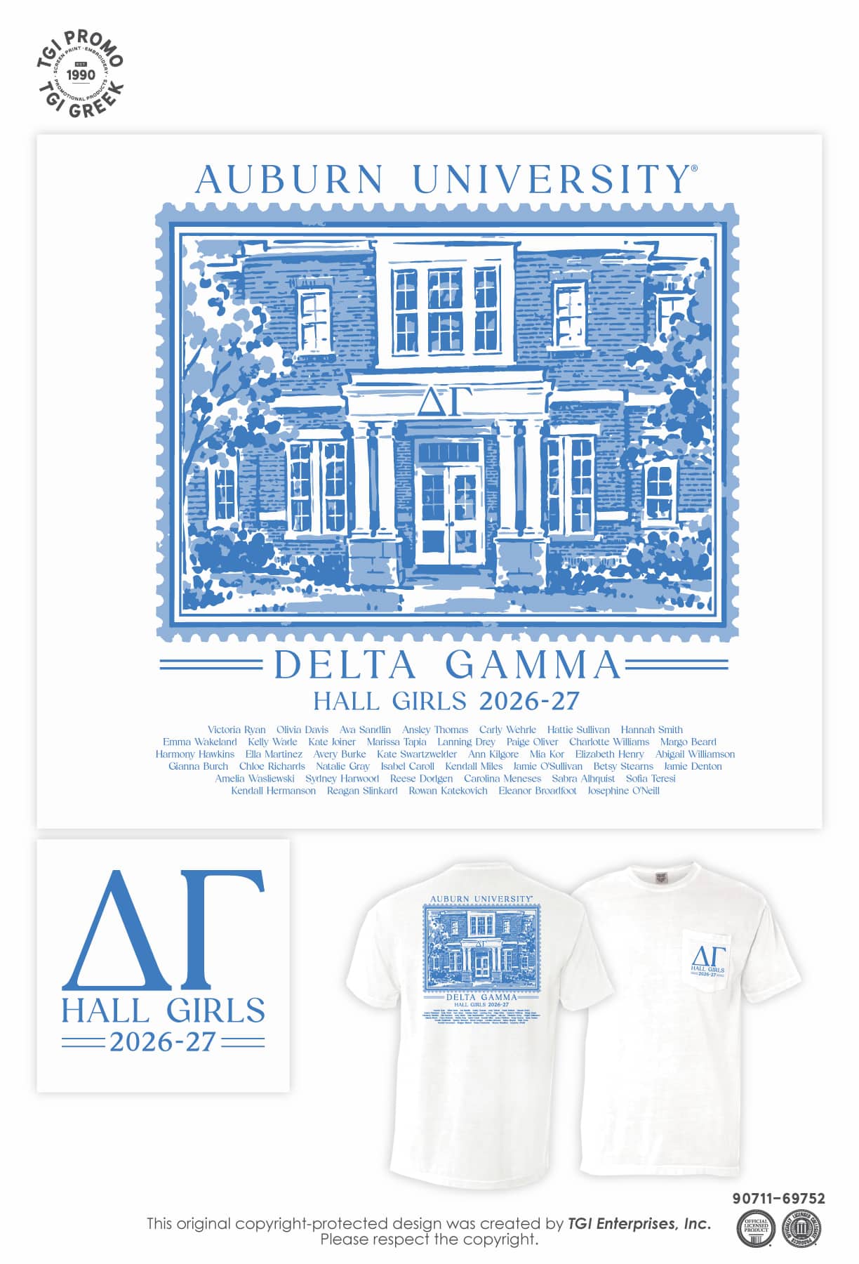Delta Gamma – AUB Hall Shirt