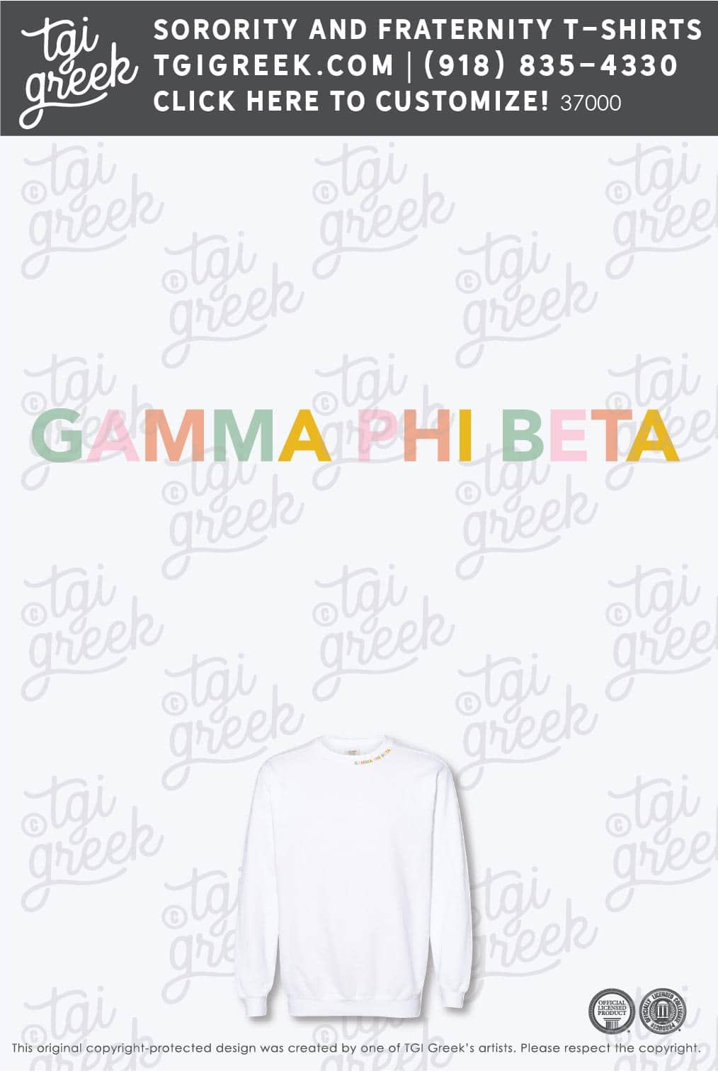Gamma Phi Beta – KSU Crewneck