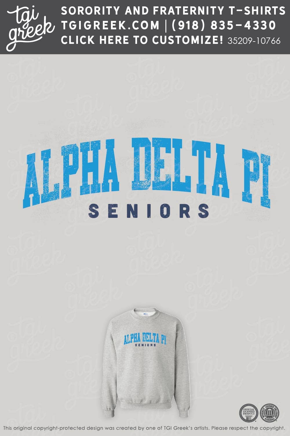 Alpha Delta Pi – ISU Senior Sweatshirt