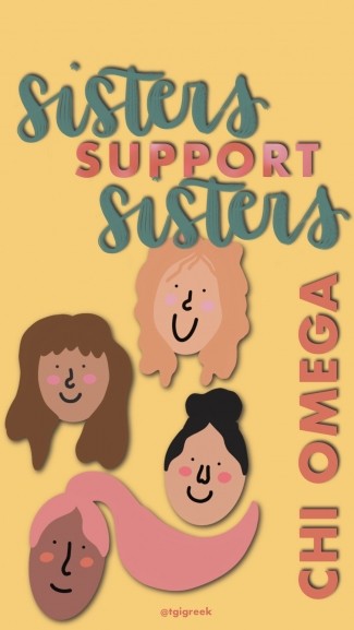 Chi Omega – Phone Background Support