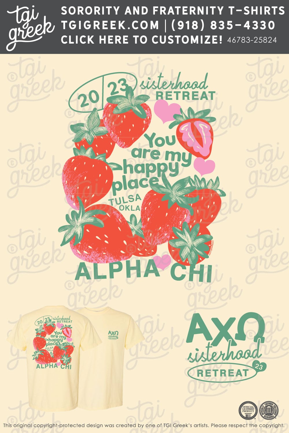 TGI – Alpha Chi Omega Happy Place Strawberries