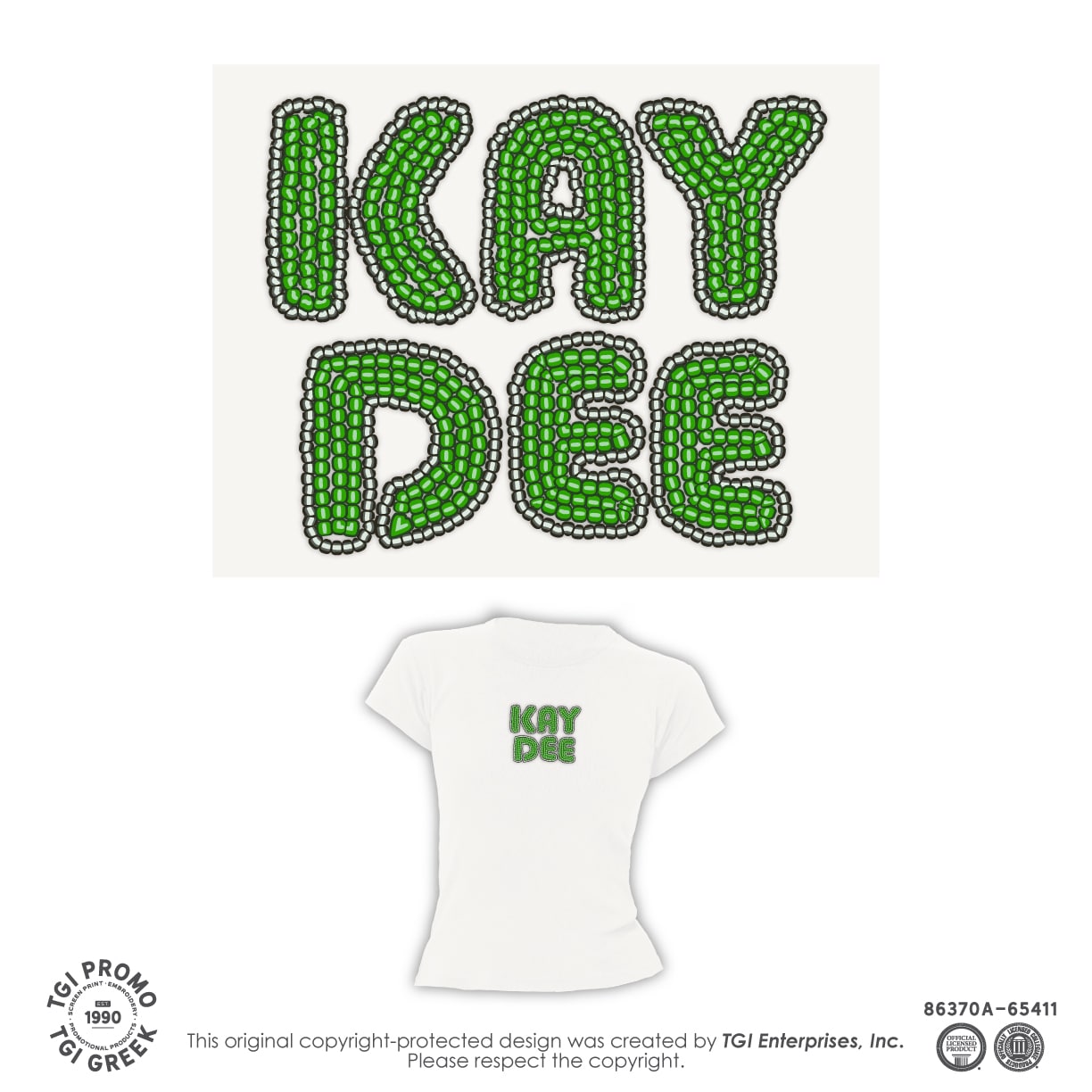 Kappa Delta – TGI Beaded Baby Tee