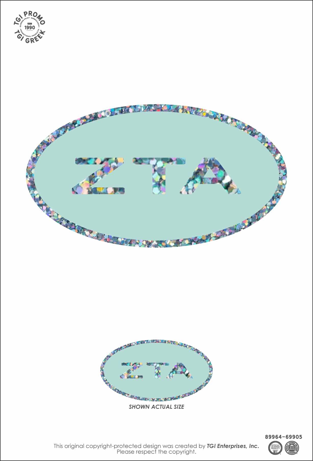 Zeta Tau Alpha – TGI Greek New Stock Sorority Stickers