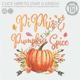 TGI-Pi Beta Phi Watercolor Pumpkin