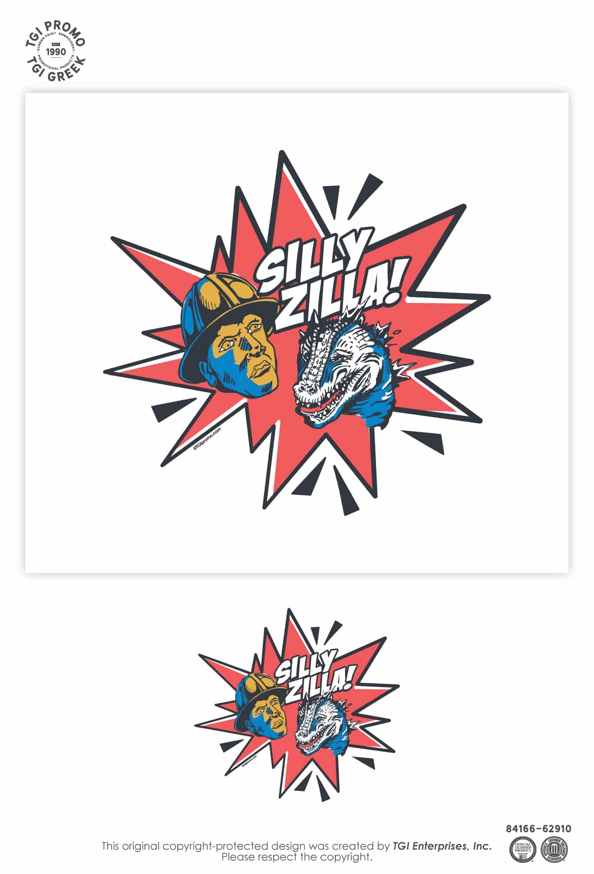 TGI Promo – Driller vs Lizard Blue Dome Sticker