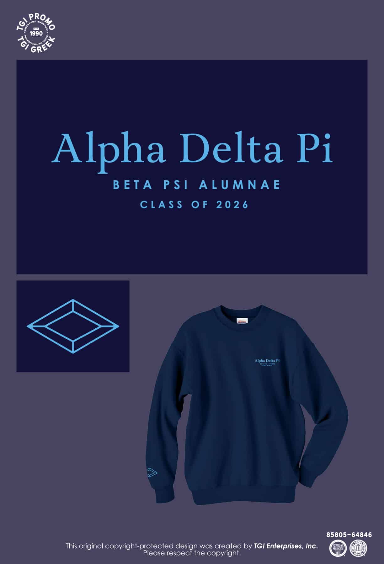 Alpha Delta Pi – UKY Senior Sweatshirts